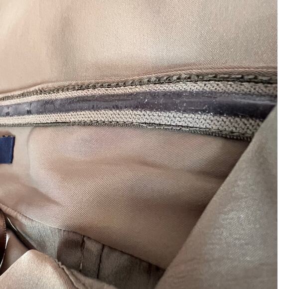 BANANA REPUBLIC Chiffon Cocktail Dress in Olive Green Size 6 - Picture 11 of 13